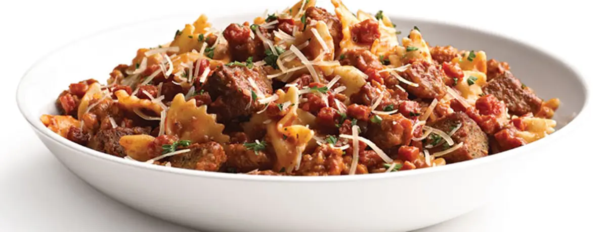Mama meata bow tie pasta