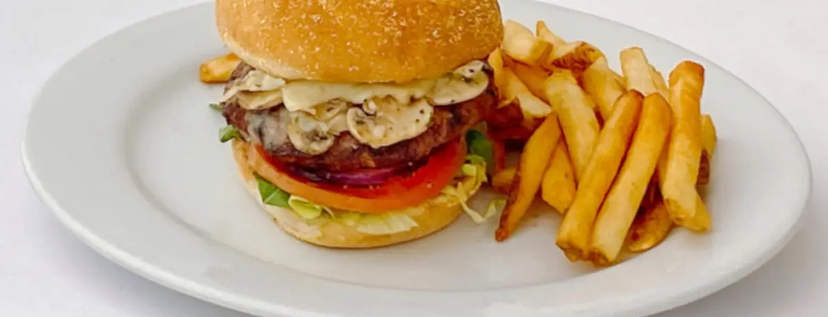 Mushroom swiss burger