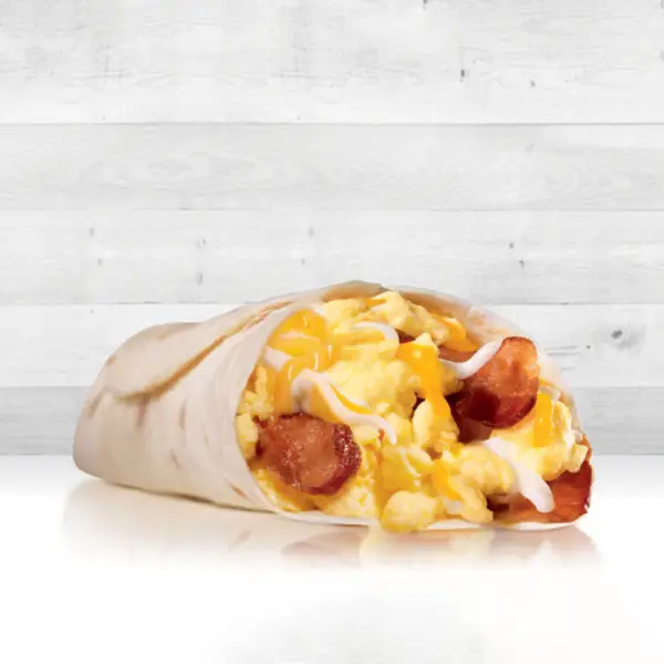 Burrito with bacon