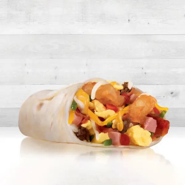 Loaded breakfast burrito