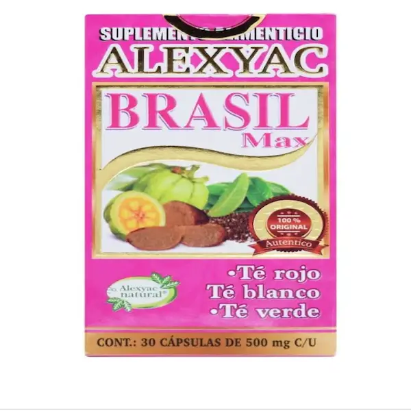 Brasil max with red, white and green tea-30 cap