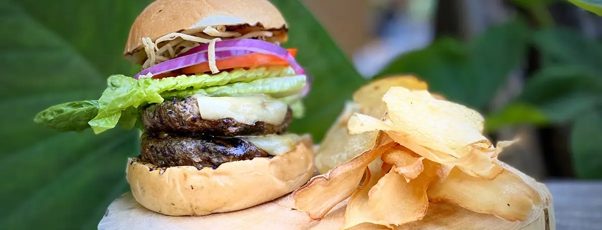 Double beef and double chese burger