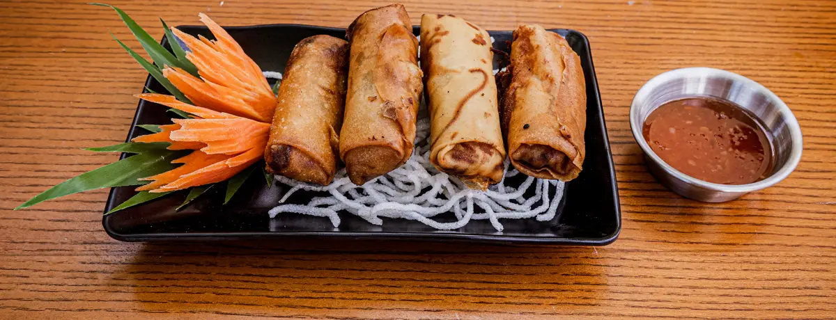 Crispy spring rolls vegan